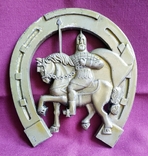 Souvenir - Horseshoe with rider. Hero. / horseshoe / gardener., photo number 2