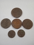 Lot of six coins 3.2 and 1/2 to the end, photo number 2