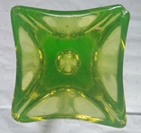 Before 1917 Antique vase-berets Uranium glass 45 cm., photo number 7