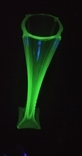 Before 1917 Antique vase-berets Uranium glass 45 cm., photo number 2