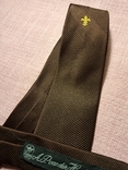Коричневый шёлковый галстук королевская лилия Edsor Германия, фото №3
