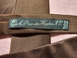 Коричневый шёлковый галстук королевская лилия Edsor Германия, фото №5