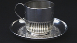 Antique silver set, coffee pair, 925/950, Hutton, England/France, 236.1 g, photo number 3