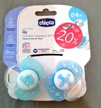 Chicco Pacifiers Physio Air, silicone, 0-6 months, 2 pcs, photo number 2