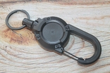 Ретрактор Страховочний шнур на тросіку (чорний) (1606), numer zdjęcia 6