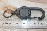 Ретрактор Страховочний шнур на тросіку (чорний) (1606), фото №7