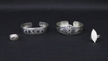 Kubachi, USSR, set of rings and bracelets, silver 875/916, 1989-1990, 36.7 g, photo number 2