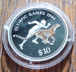 Олімпіада Атланта 1996 Намібія 10 доларів Срібло 925 ярус.6000, фото №5