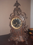 Fireplace clock with chime (bronze), photo number 2