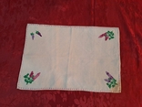 Embroidered lilac napkin, photo number 3