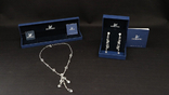 Swarovski Crystal, necklace and earring set, in original certificate boxes, photo number 2