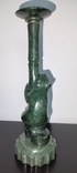 Candlestick "Bear". Green stone., photo number 10