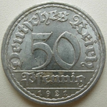 Germany (Weimar Republic) 50 pfennigs 1921 A, photo number 2