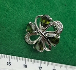 Кольцо и Серьги Зеленые Кристаллы, photo number 5