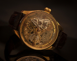 Skeleton watch on OMEGA movement, photo number 2