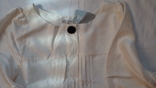 Блузка біла з чорним гудзиком - M, фото №3