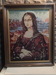 Старовинний гобелен "Мона Ліза" Леонардо да Вінчі, з Німеччини, фото №2