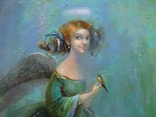 "Smaragdovy angel" 50x40 cm, photo number 4