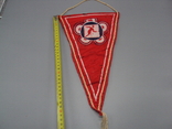 Pennant sport fencing USSR length 31.5-40 cm, width 19.5 cm, photo number 3