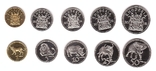 Rhodesia Родезия - 3 шт х набор 5 монет 1 5 10 25 50 Cents 2018, фото №3