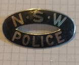 New South Wales State Police (this state in Australia) cockade of the 1950s, heavy metal, photo number 2
