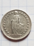1/2 франка 1921 рік Швейцарія срібло, фото №5