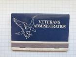 Упаковка спичек США Veterans Administration Mount Rushmore, фото №4