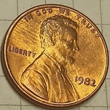 США 1 цент 1982, фото №2