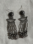 Vintage Large Silver Earrings, photo number 4