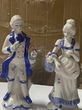 Вінтажні синьо-білі статуетки, фото №3