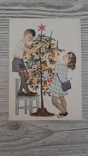 Postcard at the Christmas tree, artist "V. Lebedev", photo number 2