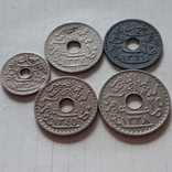 Туніс, 5 монет, сантими, 1918-1942 рік, нікель-бронза, фото №3