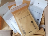 Бандерольные конверты А11 100х160 мм., 50 шт. Польша, белые, коричневые, фото №2