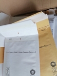 Бандерольные конверты А11 100х160 мм., 50 шт. Польша, белые, коричневые, фото №4