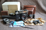 Kiev-5 No. 00076 1971, tripod, exposure meter, packaging, instructions., photo number 2