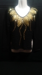 Легкий женский свитер с апликацией., фото №4