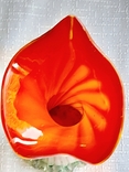 Ваза - цветок Антуриум цветное стекло, фото №5