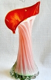 Ваза - цветок Антуриум цветное стекло, фото №2