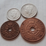 Південна Родезія, 4 монети, 1943-1946 рік, бронза, фото №3