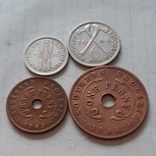 Південна Родезія, 4 монети, 1943-1946 рік, бронза, фото №6