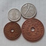 Південна Родезія, 4 монети, 1943-1946 рік, бронза, фото №7