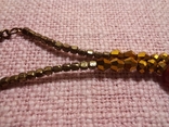 Винтаж восточные бусы ожерелье, гранёные бусины, фото №8