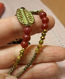 Винтаж восточные бусы ожерелье, гранёные бусины, фото №9