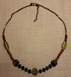 Винтаж восточные бусы ожерелье, гранёные бусины, фото №12