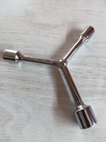 Ключ гаечный на 3 размера 14-12 -10мм металл с покрытием, numer zdjęcia 2