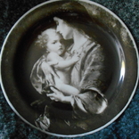 Настенная тарелка Мадонна Gebrder Benedikt Чехословакия, фото №2