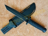Тактический Охотничий нож 2178A Black Tanto с пластиковым чехлом 30 см, фото №2