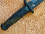 Тактический Охотничий нож 2178A Black Tanto с пластиковым чехлом 30 см, фото №8