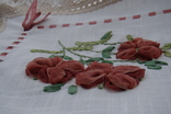 Tablecloth, napkin, decorative embroidery with ribbons 74 x 74 cm, photo number 10