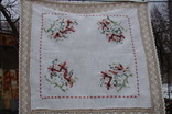 Tablecloth, napkin, decorative embroidery with ribbons 74 x 74 cm, photo number 12